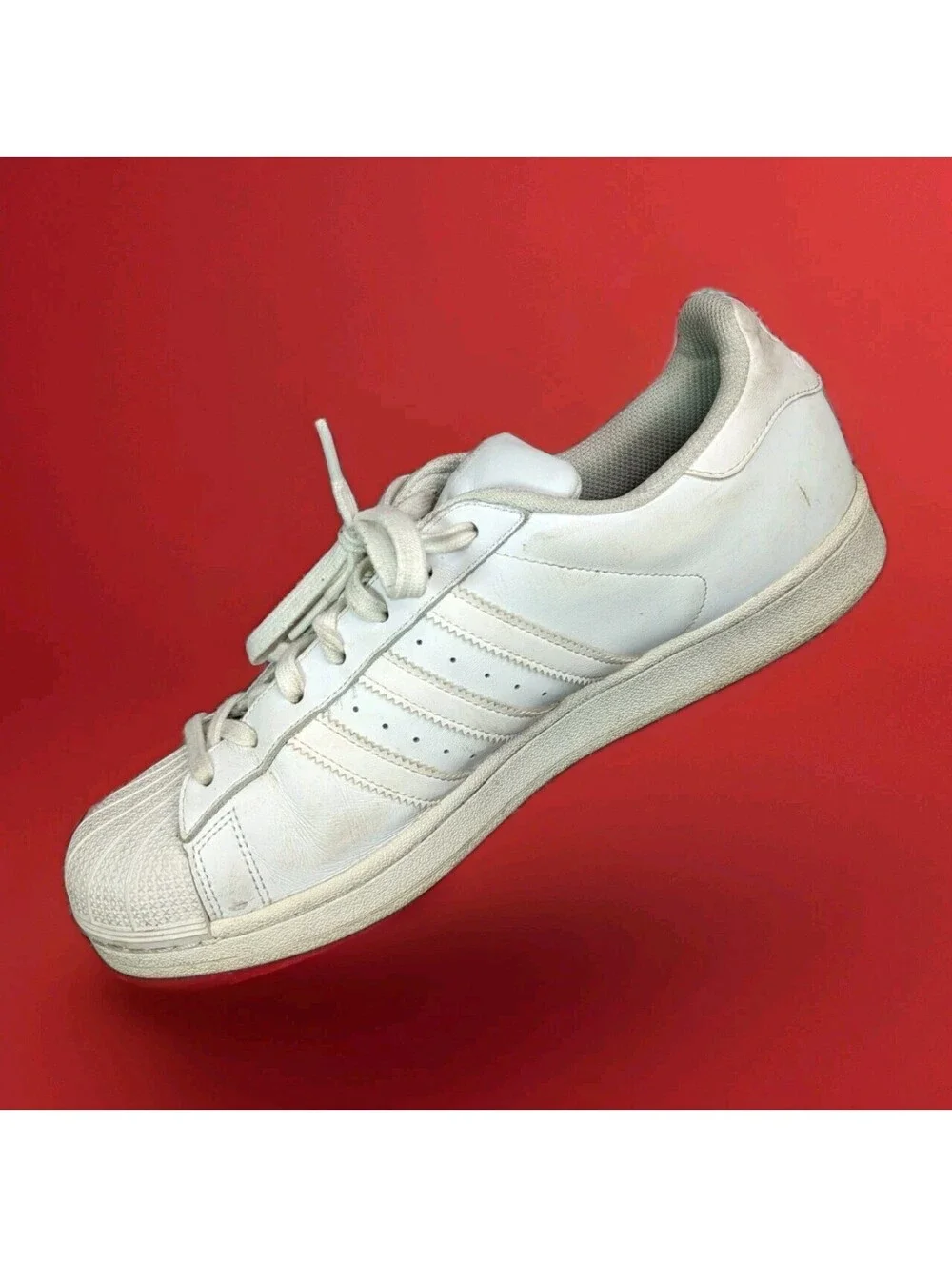Adidas ORIGINALS Triple All White SUPERSTAR Shoes Sneakers Mens 11 45 3 Stripe